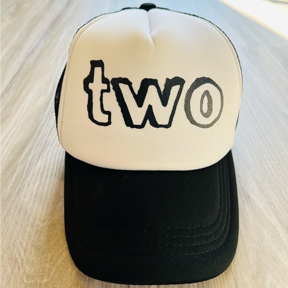 Two year old trucker hat
